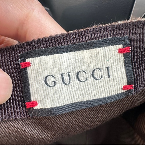 Gucci Beige and Brown Monogram Baseball Cap - Picture 6 of 9